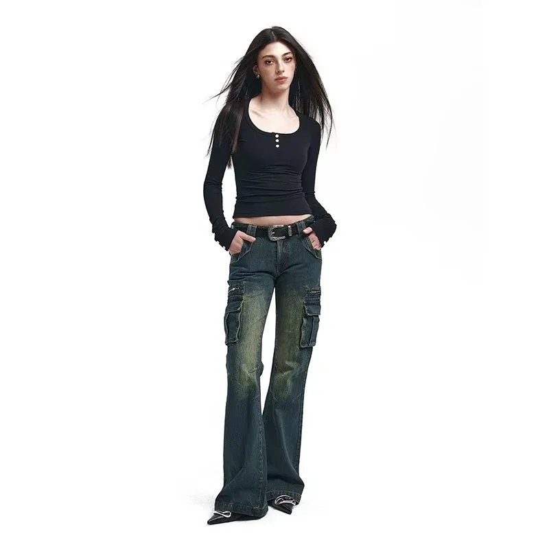 Women Blue Baggy Cargo Jeans Harajuku Y2k 90s Aesthetic High Waist Denim Trouser 2000s Oversize Jean Pants Vintage Clothes
Women Blue Baggy Cargo Jeans Harajuku Y2k 90s Aesthetic High Waist Denim Trouser 2000s Oversize Jean Pants Vintage Clothes