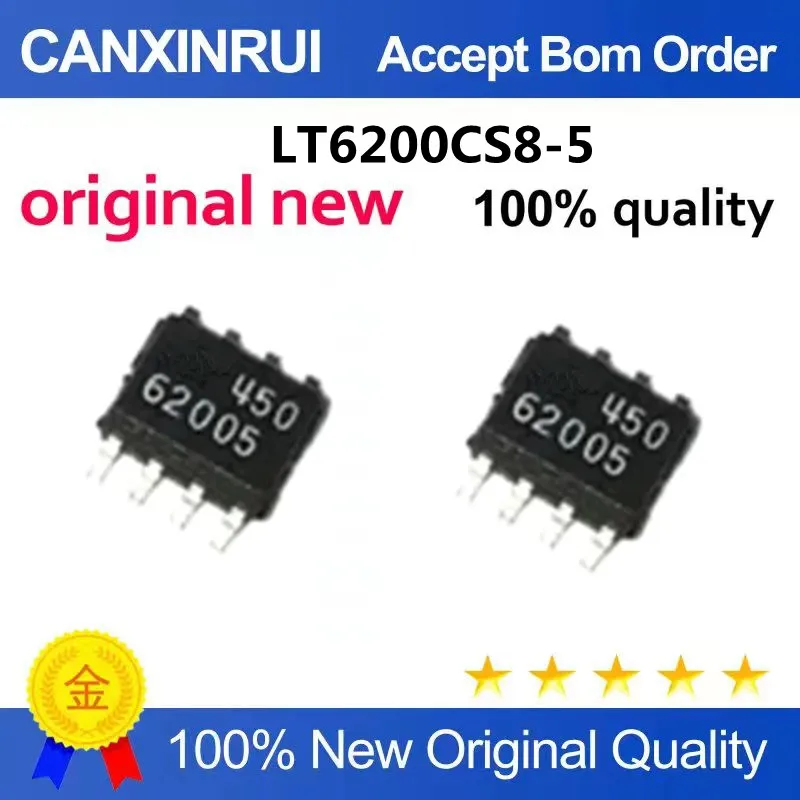 LT6200CS8-5 LT62005 62005 SOP8 pin patch integrated circuit operational amplifier chip
LT6200CS8-5 LT62005 62005 SOP8 pin patch integrated circuit operational amplifier chip
