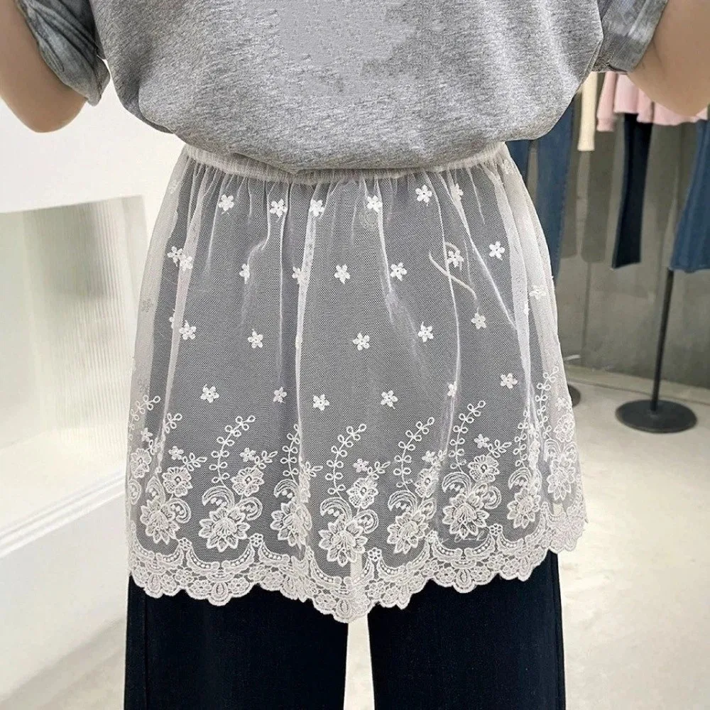 High Waist Lace Underskirt Slips Transparent Embroidery Flower Safety Skirt Petticoat Short Mesh Underskirt Slips Dress
High Waist Lace Underskirt Slips Transparent Embroidery Flower Safety Skirt Petticoat Short Mesh Underskirt Slips Dress