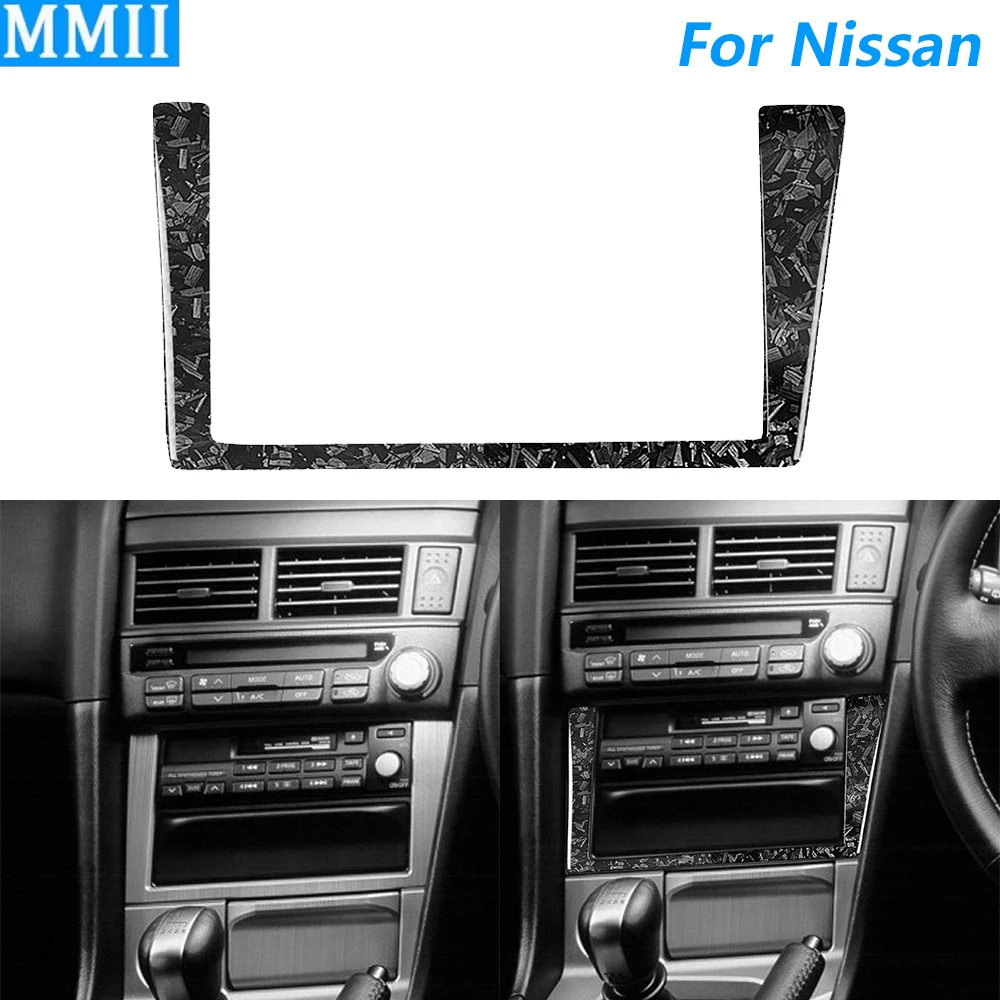 For Nissan GT-R GTR R34 1999-2004 Real Dry Forged Carbon Fiber Central Control Dashboard Radio CD Frame Cover Car Accessories
For Nissan GT-R GTR R34 1999-2004 Real Dry Forged Carbon Fiber Central Control Dashboard Radio CD Frame Cover Car Accessories