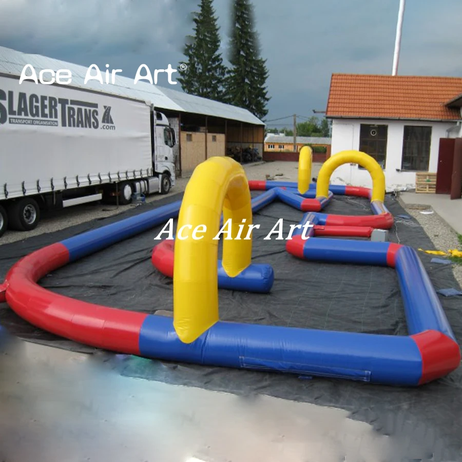 12m L x 4.5m W Oxford Cloth Inflatable Entertainment Track with Yellow Three Arches for Sport or Game
12m L x 4.5m W Oxford Cloth Inflatable Entertainment Track with Yellow Three Arches for Sport or Game