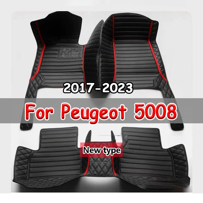 Автомобильные коврики для Peugeot 5008 P87 2017 ~ 2023, роскошный кожаный коврик на 7 сидений, автомобильные коврики, универсальные водонепроницаемые автомобильные аксессуары Cocho 
Автомобильные коврики для Peugeot 5008 P87 2017 ~ 2023, роскошный кожаный коврик на 7 сидений, автомобильные коврики, универсальные водонепроницаемые автомобильные аксессуары Cocho