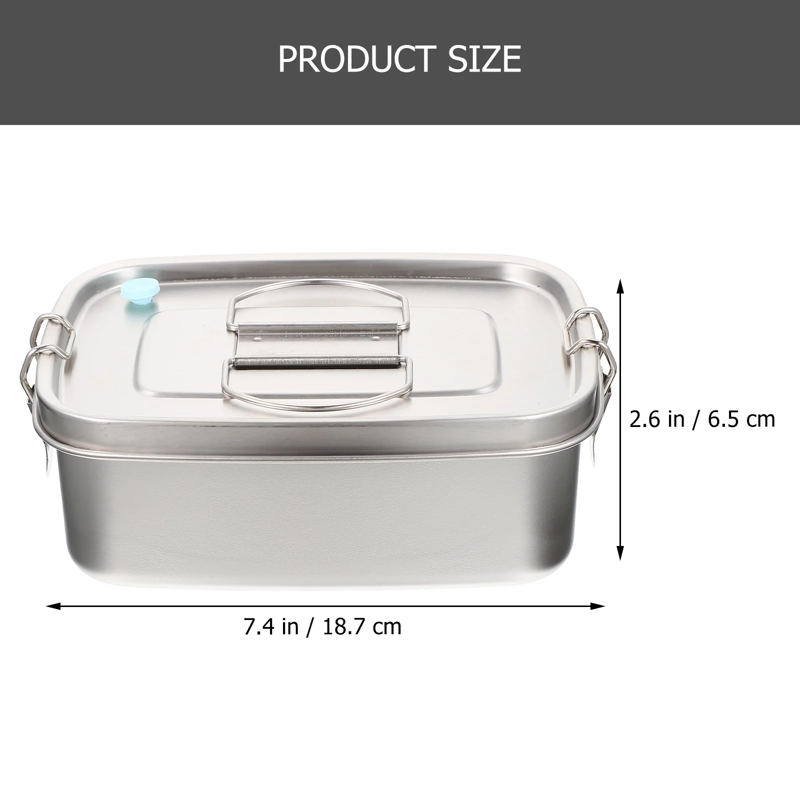 Stainless Steel Lunch 304 Food Container Portable Bento Sealed Storage Box Metal Snack Fruit
Stainless Steel Lunch 304 Food Container Portable Bento Sealed Storage Box Metal Snack Fruit