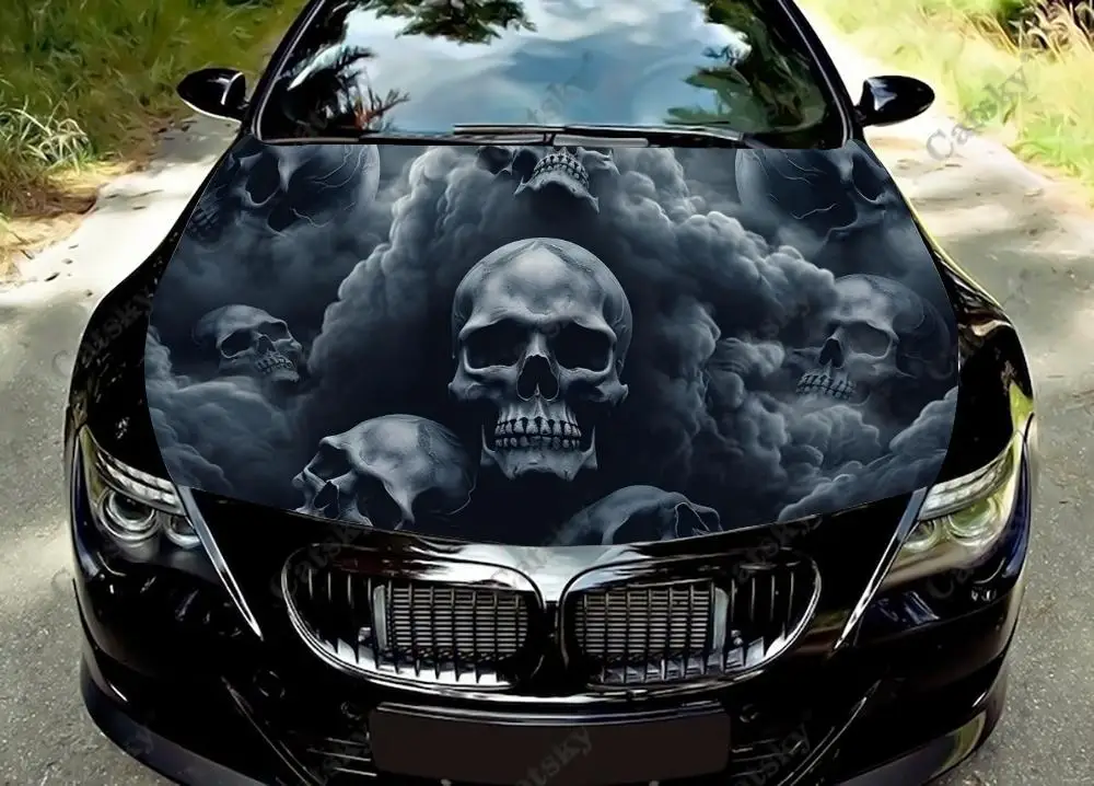 Виниловые наклейки на капот автомобиля, черепа в облаках, виниловая пленка, наклейки на крышку двигателя, универсальная защитная пленка на капот автомобиля
Виниловые наклейки на капот автомобиля, черепа в облаках, виниловая пленка, наклейки на крышку двигателя, универсальная защитная пленка на капот автомобиля
