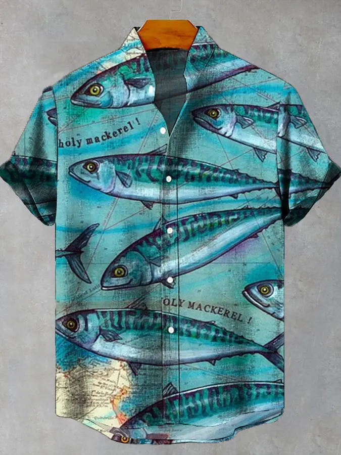 Fashion Men's Casual Sea Life Graphics Short Sleeve Shirt Button Down Lapel Shirts Oversized Tops Casual Hawaiian Shirt for Men
Fashion Men's Casual Sea Life Graphics Short Sleeve Shirt Button Down Lapel Shirts Oversized Tops Casual Hawaiian Shirt for Men
