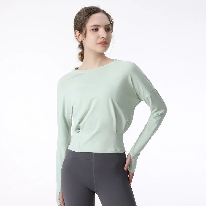 Loose Fitting Long Sleeved Yoga Shirt Sports Top Fitness Yoga Top Women's Fitness Top Sports Wear Women's Sports Vest T-shirt
Loose Fitting Long Sleeved Yoga Shirt Sports Top Fitness Yoga Top Women's Fitness Top Sports Wear Women's Sports Vest T-shirt