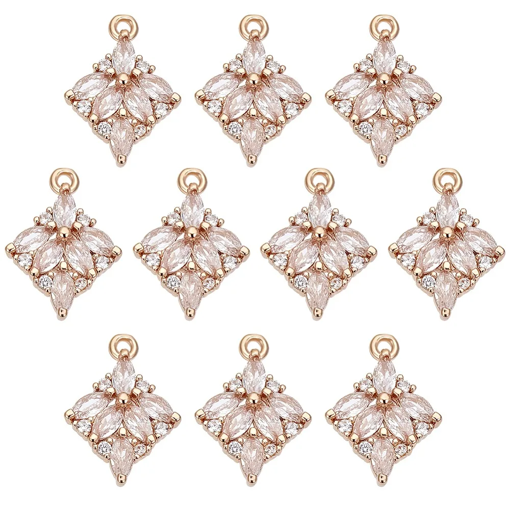 10Pcs Brass Micro Pave Cubic Zirconia Pendants Rhombus Charms Golden 18x13x3mm Hole: 1.2mm
10Pcs Brass Micro Pave Cubic Zirconia Pendants Rhombus Charms Golden 18x13x3mm Hole: 1.2mm