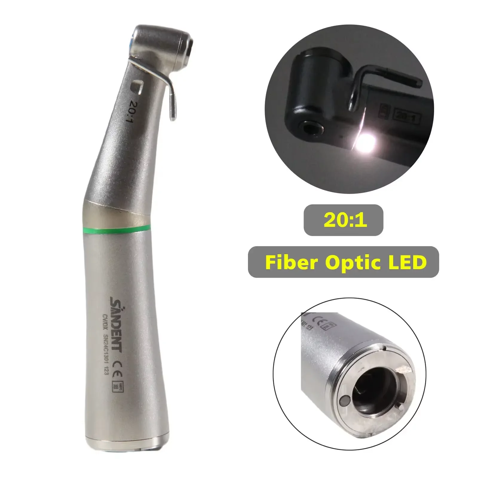 Dental Fiber Optic LED 20:1 Implant Surgical Low Speed Contra Angle Handpiece Fit Nsk
Dental Fiber Optic LED 20:1 Implant Surgical Low Speed Contra Angle Handpiece Fit Nsk