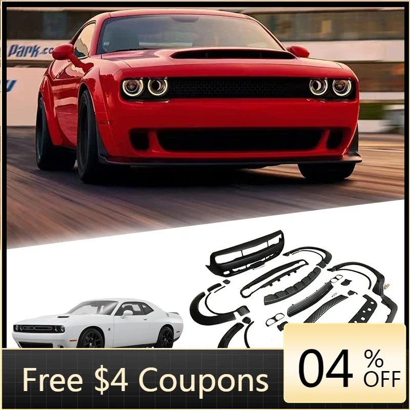 BR Demon Style Car Front Bumper Wide Fender Flares Car Auto Accessories For Dodge Challenger 2015-2023
BR Demon Style Car Front Bumper Wide Fender Flares Car Auto Accessories For Dodge Challenger 2015-2023