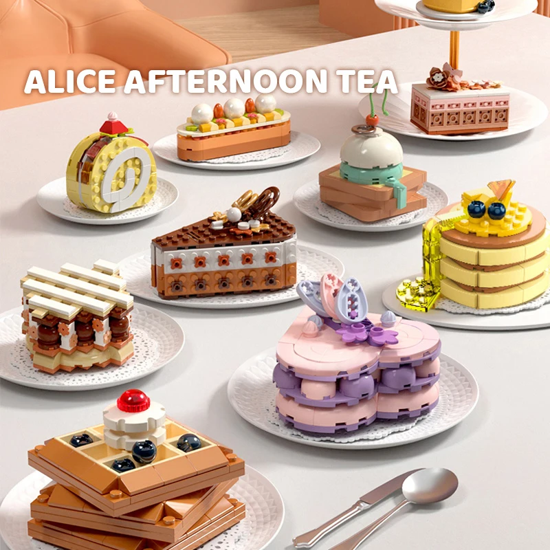 DIY Cake Chocolate Waffle Toast Shuflei Swiss Roll Ice Cream Crispy Tarts MOC Building Blocks Model Bricks Kids Sets Kits Toys
DIY Cake Chocolate Waffle Toast Shuflei Swiss Roll Ice Cream Crispy Tarts MOC Building Blocks Model Bricks Kids Sets Kits Toys