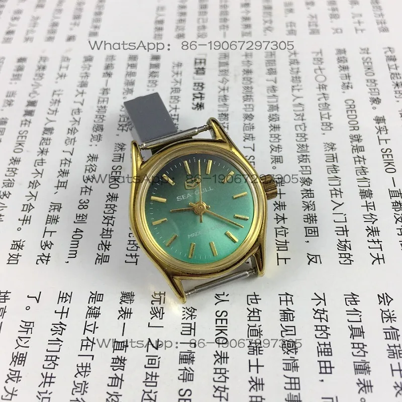 24-Hour Shipping Seagull Brand Yellow Shell Strip Nails Green Disc Manual Mechanical Women's Watch, Diameter 25mm Free Strap
24-Hour Shipping Seagull Brand Yellow Shell Strip Nails Green Disc Manual Mechanical Women's Watch, Diameter 25mm Free Strap
