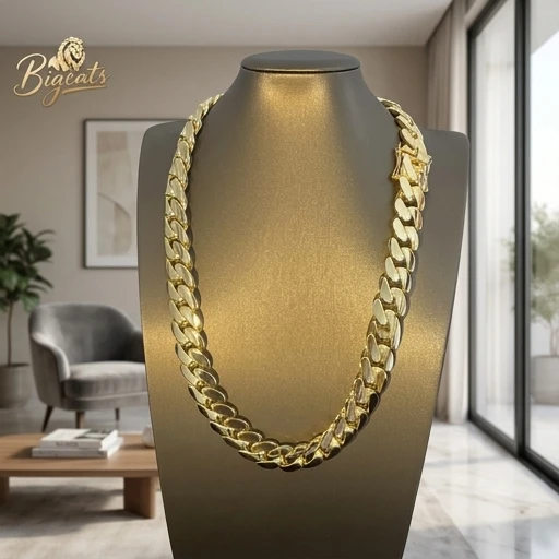 18K Gold Cuban Chain Necklace 22mm Heavy Hip Hop Link Men's Fashion Jewelry Trendy
18K Gold Cuban Chain Necklace 22mm Heavy Hip Hop Link Men's Fashion Jewelry Trendy