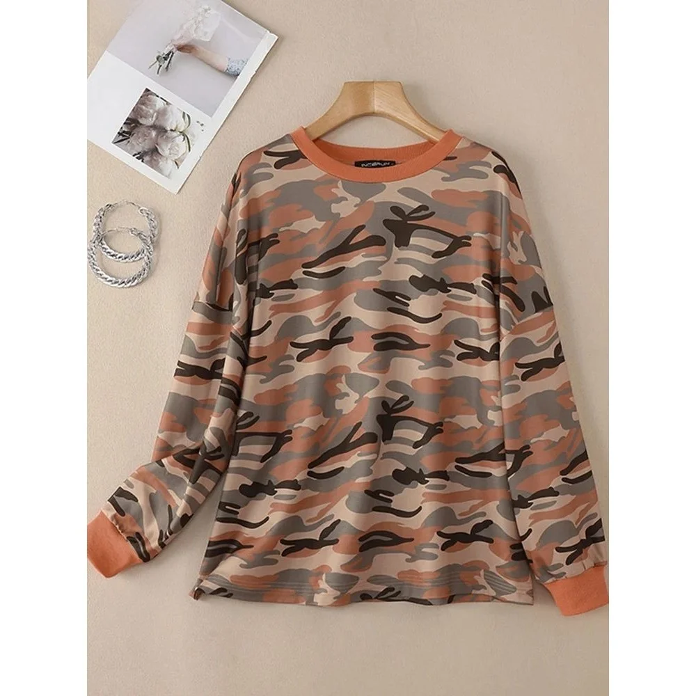 ZANZEA Autumn Camouflage Sweatirts for Women Faion Long Silk Top Other Material 00% 2025 New Arrival Ladies Premium Clot...
ZANZEA Autumn Camouflage Sweatirts for Women Faion Long Silk Top Other Material 00% 2025 New Arrival Ladies Premium Clot...