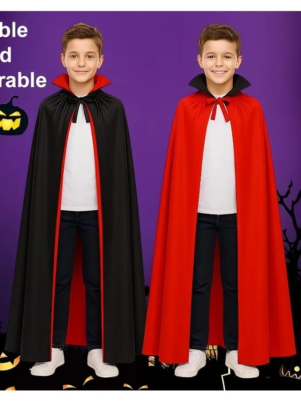 Halloween Double-Sided Hooded Long Robe Red And Black Role-Playing Stage Costume Women's Ethnic Clothing Polyester
Halloween Double-Sided Hooded Long Robe Red And Black Role-Playing Stage Costume Women's Ethnic Clothing Polyester