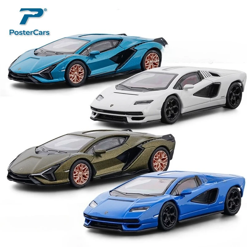 PosterCars 1/64 Sian FKP37 CountachLPI800-4 alloy supercar model collection hobby miniature voiture home decor metal toy vehicle
PosterCars 1/64 Sian FKP37 CountachLPI800-4 alloy supercar model collection hobby miniature voiture home decor metal toy vehicle