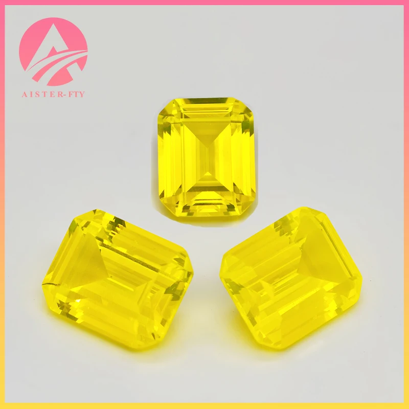 NEW Yttrium Aluminium Garnet Yellow Color Loose Gemstones Lab Diamonds Emerald Cut YAG Stones for Jewelry Making
NEW Yttrium Aluminium Garnet Yellow Color Loose Gemstones Lab Diamonds Emerald Cut YAG Stones for Jewelry Making