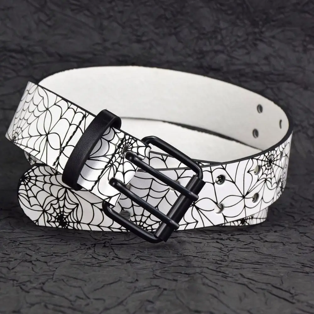Punk-Style Skull Print Belt Pu Leather Rhinestone Goth Style Belt Casual Wear Pants Decors Halloween Skeleton Waistband 
Punk-Style Skull Print Belt Pu Leather Rhinestone Goth Style Belt Casual Wear Pants Decors Halloween Skeleton Waistband