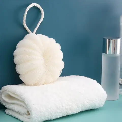 Soft Mesh Bath Balls Sponge Cleaning Brush Shower Body Cleaning Exfoliating Massage Scrubber Bath Ball Bathroom Bathing Supplies