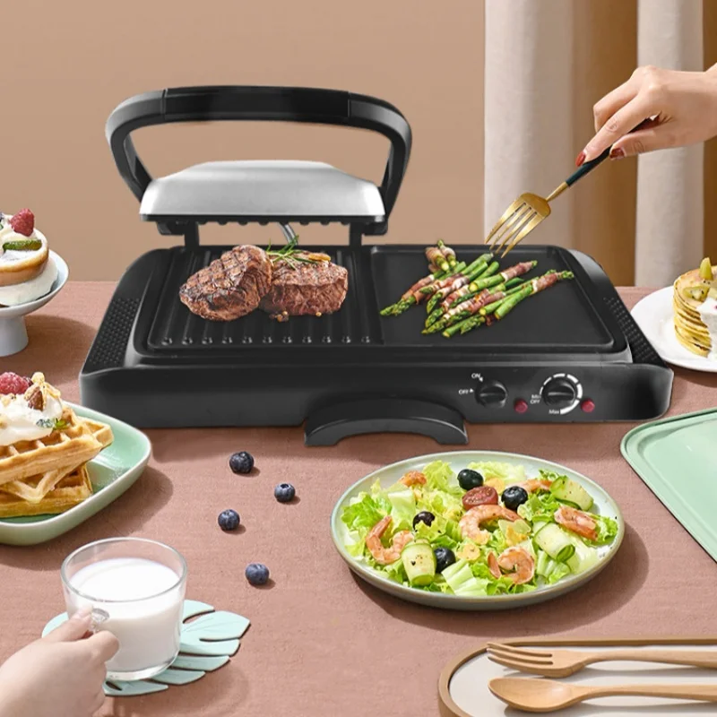 Бытовой электрический противень, плита для барбекю, противень для выпечки, два в одном, многофункциональный электрический противень
Бытовой электрический противень, плита для барбекю, противень для выпечки, два в одном, многофункциональный электрический противень