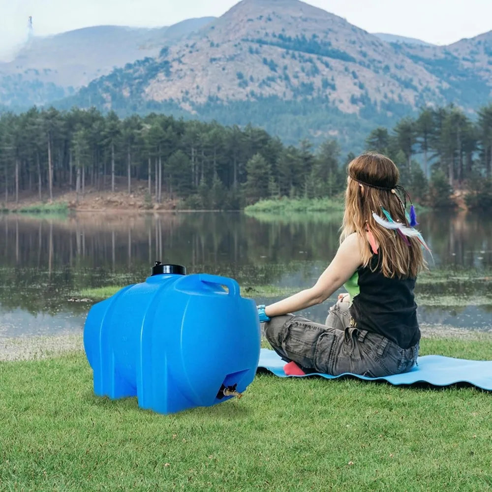 35 Gallon Water Storage Tank Emergency Water Barrel Container with Large Lid for Emergency Disaster Preparedness - Space Saving
35 Gallon Water Storage Tank Emergency Water Barrel Container with Large Lid for Emergency Disaster Preparedness - Space Saving