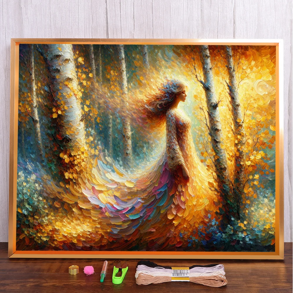 Scenery Women Art Printed Fabric Cross Stitch Kit DIY Embroidery Handmade Hobby Needlework Sewing Stamped For Adults Magic
Scenery Women Art Printed Fabric Cross Stitch Kit DIY Embroidery Handmade Hobby Needlework Sewing Stamped For Adults Magic
