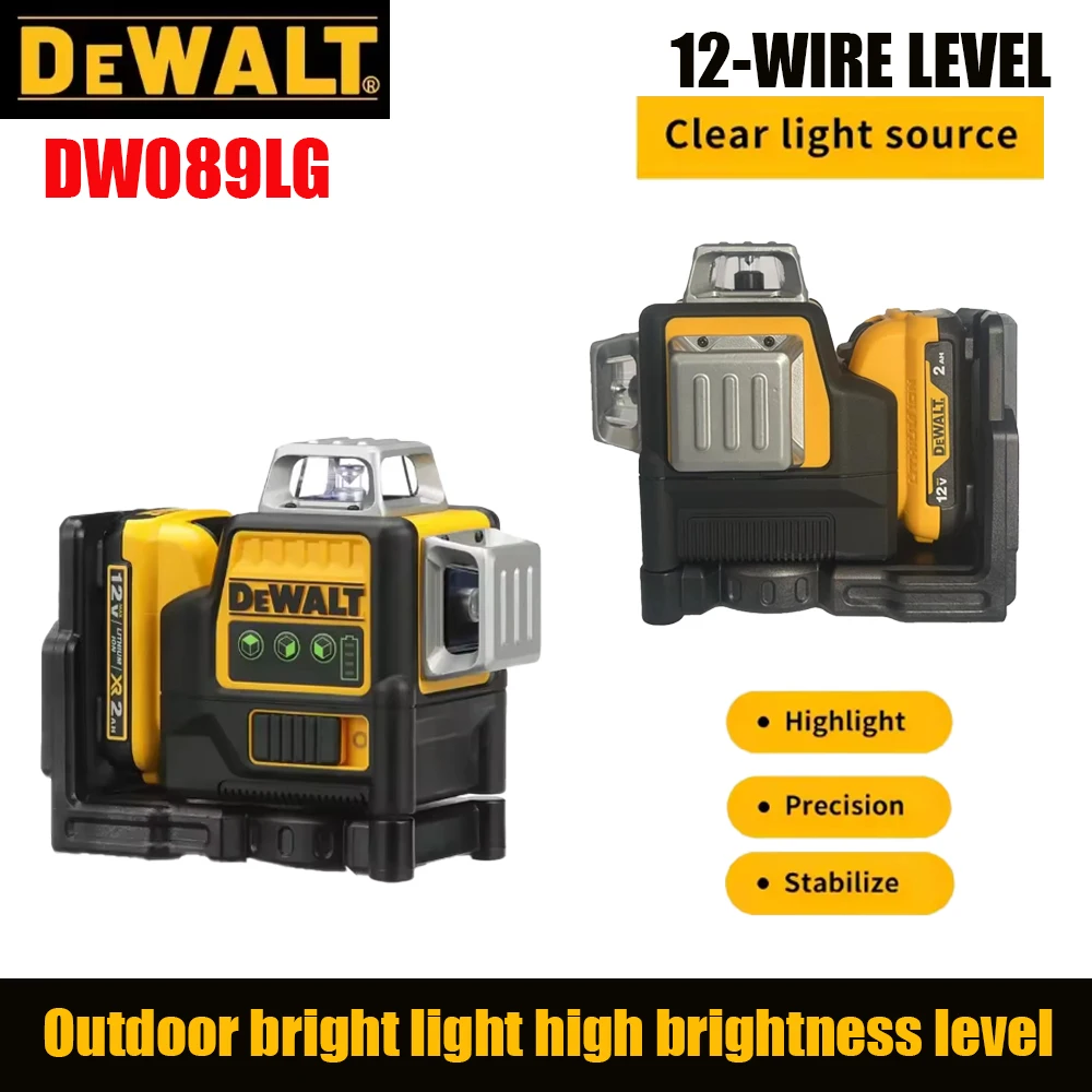DEWALT DW089LG12V профессиональный лазерный уровень 12-линейный самовыравнивающийся на 360 градусов горизонтальный и вертикальный инструмент для строительства поперечной линии
DEWALT DW089LG12V профессиональный лазерный уровень 12-линейный самовыравнивающийся на 360 градусов горизонтальный и вертикальный инструмент для строительства поперечной линии