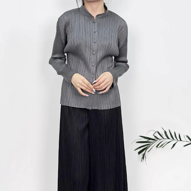 SMVP Women Casual Shirt Stand-up Collar Long-sleeved Single-breasted Solid Color Retro Classic Design Female Top 2025 Spring New
SMVP Women Casual Shirt Stand-up Collar Long-sleeved Single-breasted Solid Color Retro Classic Design Female Top 2025 Spring New