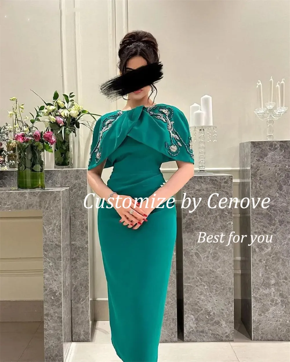 A-Line Embroidery Shawl Sheath Evening Gown Formal Elegant Prom Green O-Neck New Party Dresses for Women 2023
A-Line Embroidery Shawl Sheath Evening Gown Formal Elegant Prom Green O-Neck New Party Dresses for Women 2023