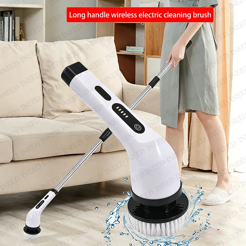 Multi functional electric cleaning brush 9-in-1 household scrubber, kitchen small tool, bathroom cleaning brush, electric mop
Multi functional electric cleaning brush 9-in-1 household scrubber, kitchen small tool, bathroom cleaning brush, electric mop