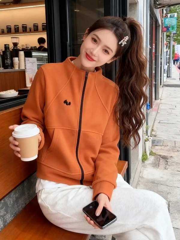 plus Size Women's Zipper Hoodie Jacket Thickened Fleece Stand Collar Korean Style Spring Fashion Slimming Top
plus Size Women's Zipper Hoodie Jacket Thickened Fleece Stand Collar Korean Style Spring Fashion Slimming Top
