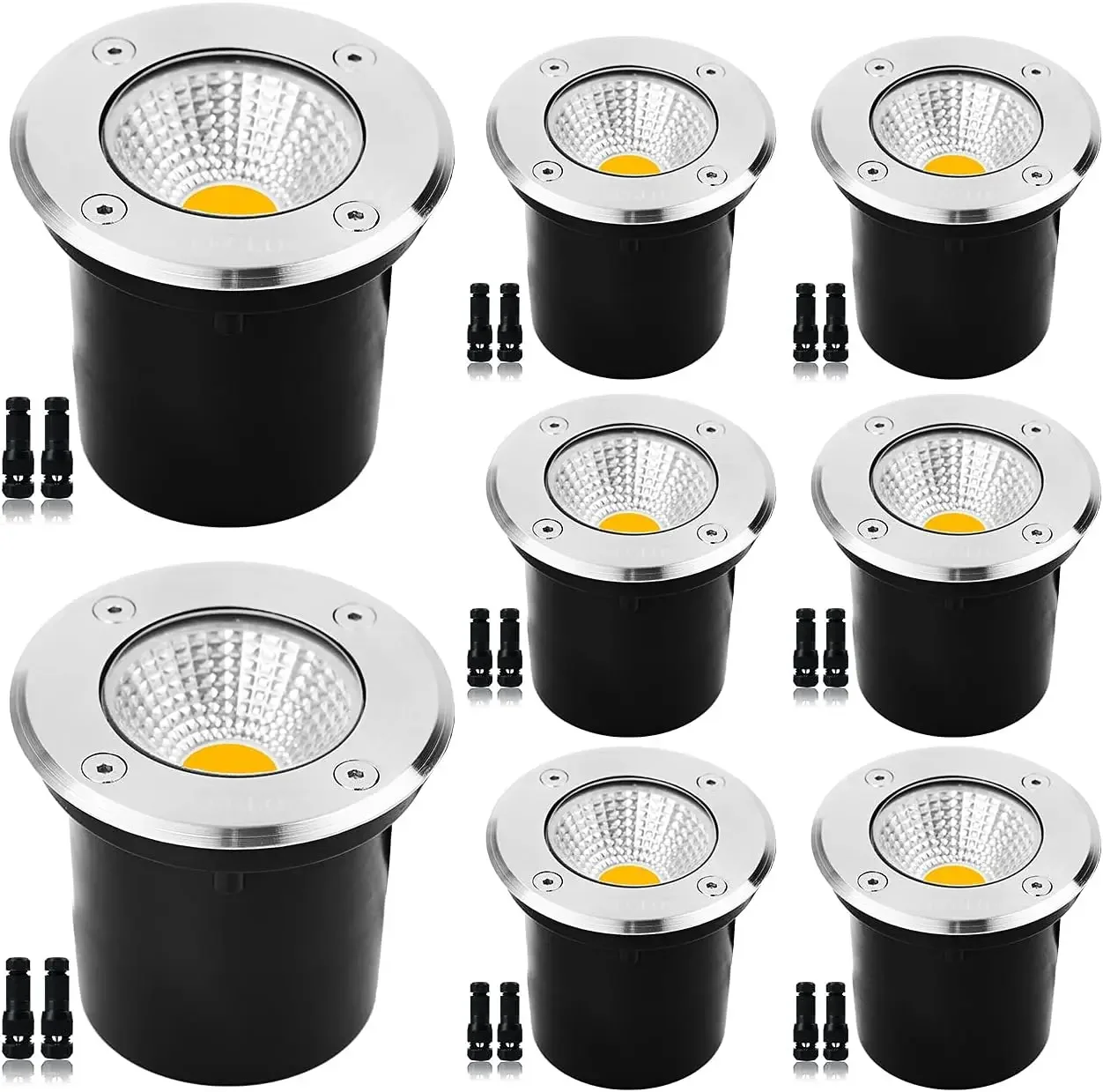3W7W LED Well Lights Low Voltage 12V/24V IP67 Waterproof In-Ground Landscape Lighting Lamp for Garden Tree Deck Yard Patio 8Pack
3W7W LED Well Lights Low Voltage 12V/24V IP67 Waterproof In-Ground Landscape Lighting Lamp for Garden Tree Deck Yard Patio 8Pack
