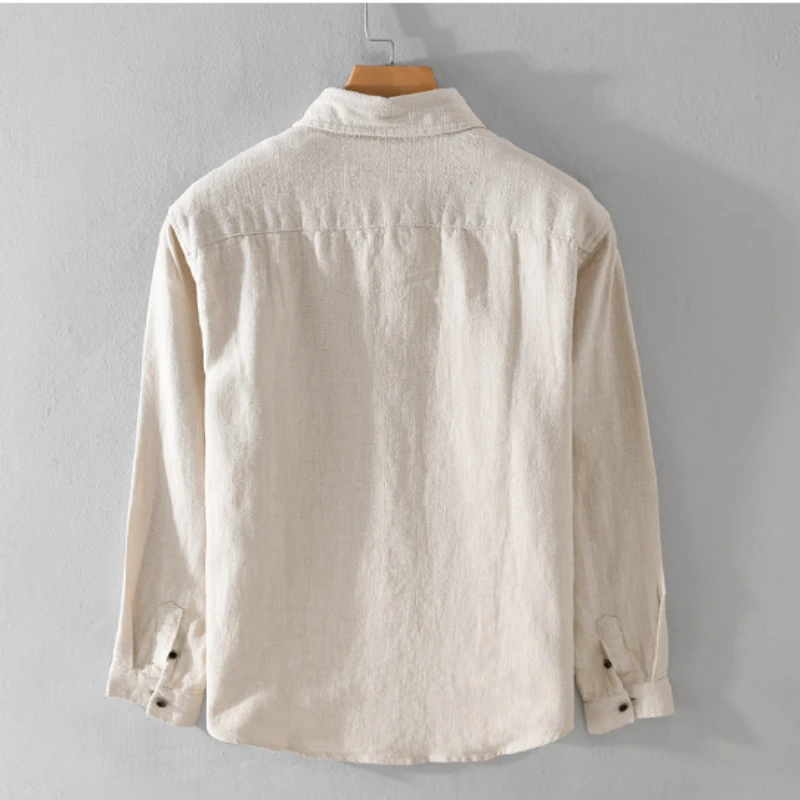 Spring Autumn New Cotton and Linen Casual Long Sleeve Shirts for Men Clothing Solid Color Simple Soft Streetwear FY9798
Spring Autumn New Cotton and Linen Casual Long Sleeve Shirts for Men Clothing Solid Color Simple Soft Streetwear FY9798