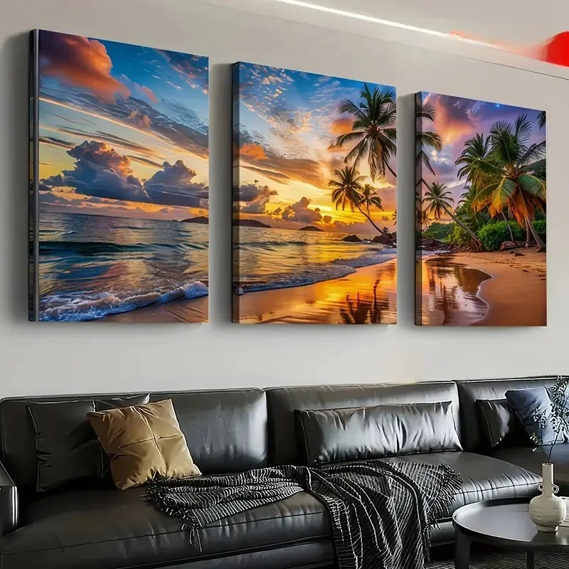 Full Square Round Diamond Mosaic Triptych 5D Diamond Painting Embroidery Ocean and Island Sunset Scenery Picture Of Rhinestones
Full Square Round Diamond Mosaic Triptych 5D Diamond Painting Embroidery Ocean and Island Sunset Scenery Picture Of Rhinestones