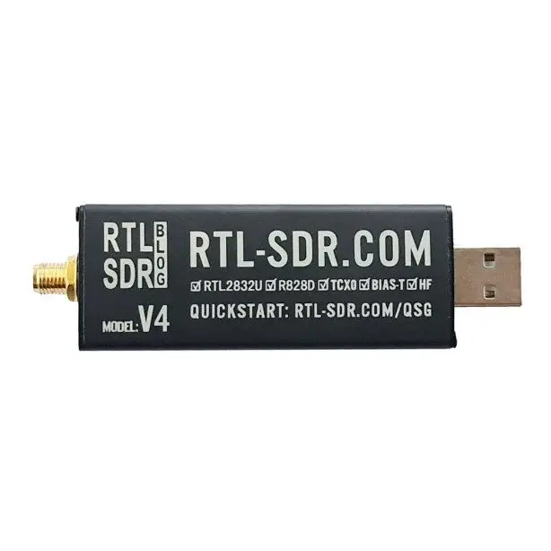 RTL-SDR Blog V4 R828D RTL2832U 1PPM Original, Software Radio Receiver SDR
RTL-SDR Blog V4 R828D RTL2832U 1PPM Original, Software Radio Receiver SDR