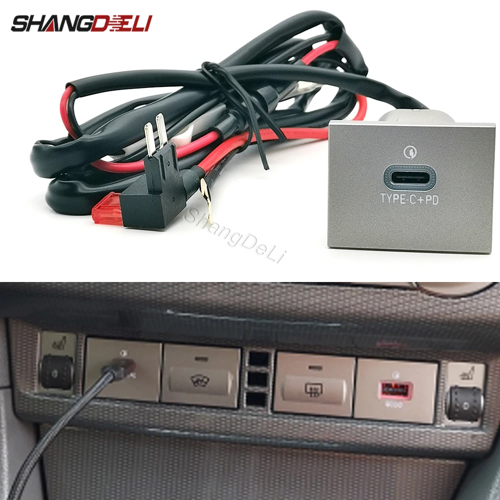 Car Single Type-c PD Port Fuse Box Socket Phone Charger Interface Adapter Compatible for Ford Focus 2004-2011
Car Single Type-c PD Port Fuse Box Socket Phone Charger Interface Adapter Compatible for Ford Focus 2004-2011