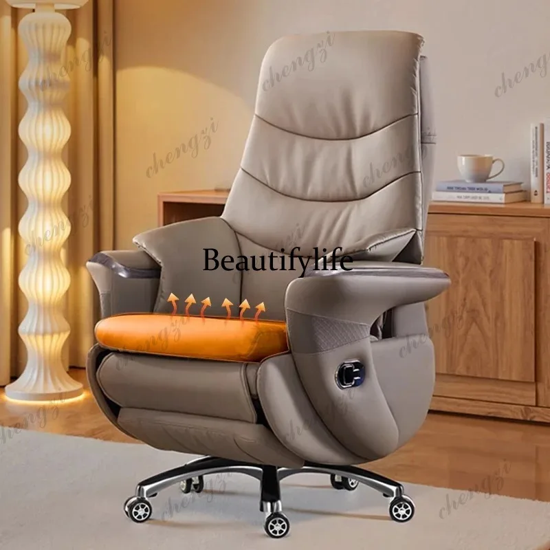 Premium Genuine Leather Executive Office Chair - Electric Massage Gaming Chair with Ergonomic Support for Home and Office
Premium Genuine Leather Executive Office Chair - Electric Massage Gaming Chair with Ergonomic Support for Home and Office