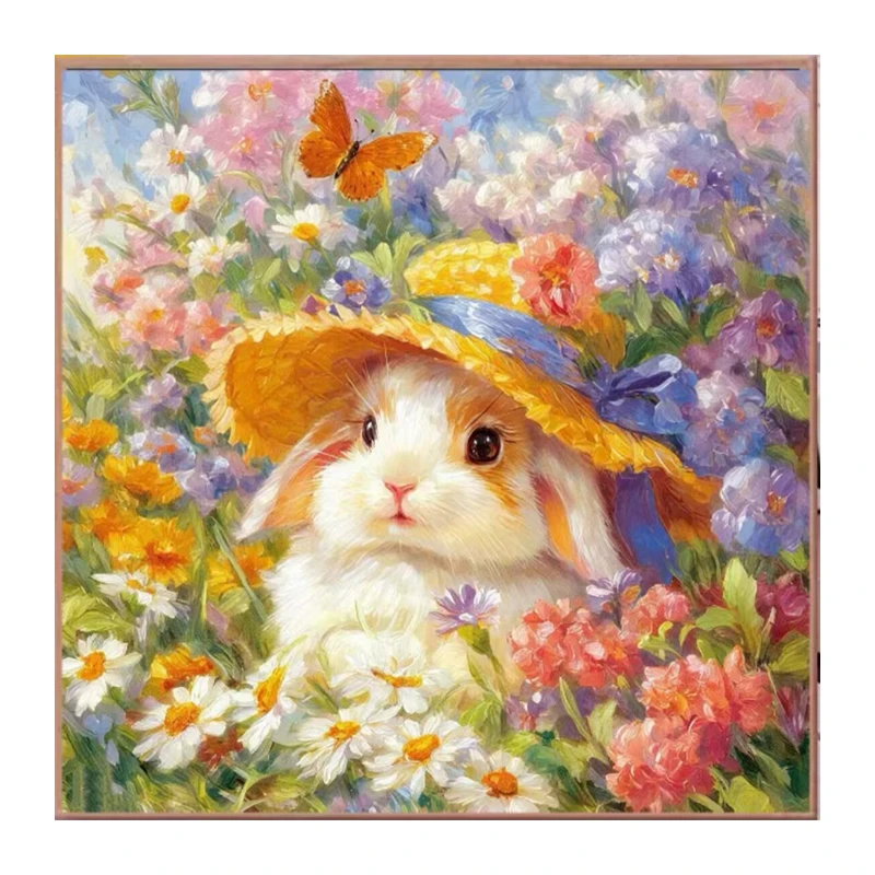 9ct 65x65cm Cute Rabbit Embroidery DIY Printed Kits Cross Stitch Needlework Sets Home Decor Crafts With needles threads
9ct 65x65cm Cute Rabbit Embroidery DIY Printed Kits Cross Stitch Needlework Sets Home Decor Crafts With needles threads
