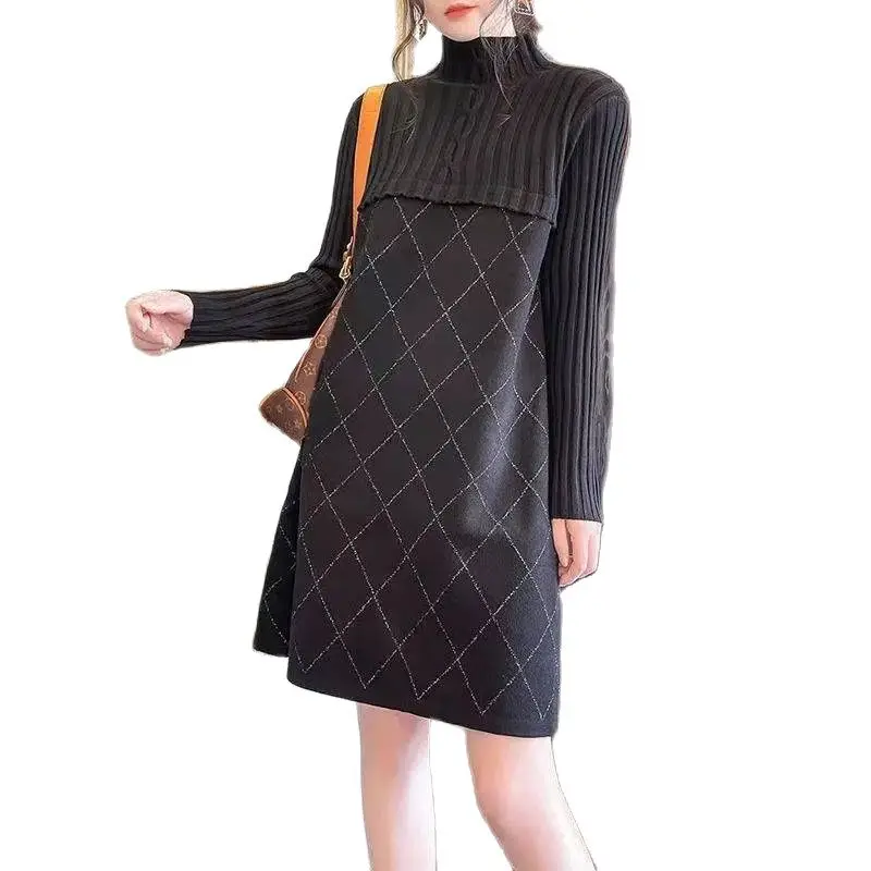Fashion Women's Dress Vestidos New 2022 autumn Winter Knitted Sweater Dresses Primer Shirt Long Sweaters Pullover Female
Fashion Women's Dress Vestidos New 2022 autumn Winter Knitted Sweater Dresses Primer Shirt Long Sweaters Pullover Female