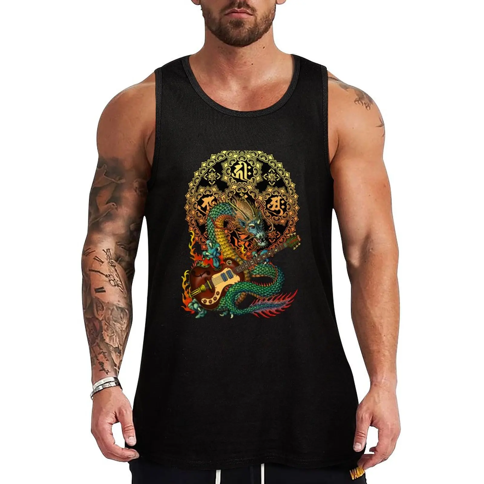 Dragon guitar Tank Top Trendy Print Tank Top Fashion Graphic Sleeveless Top
Dragon guitar Tank Top Trendy Print Tank Top Fashion Graphic Sleeveless Top