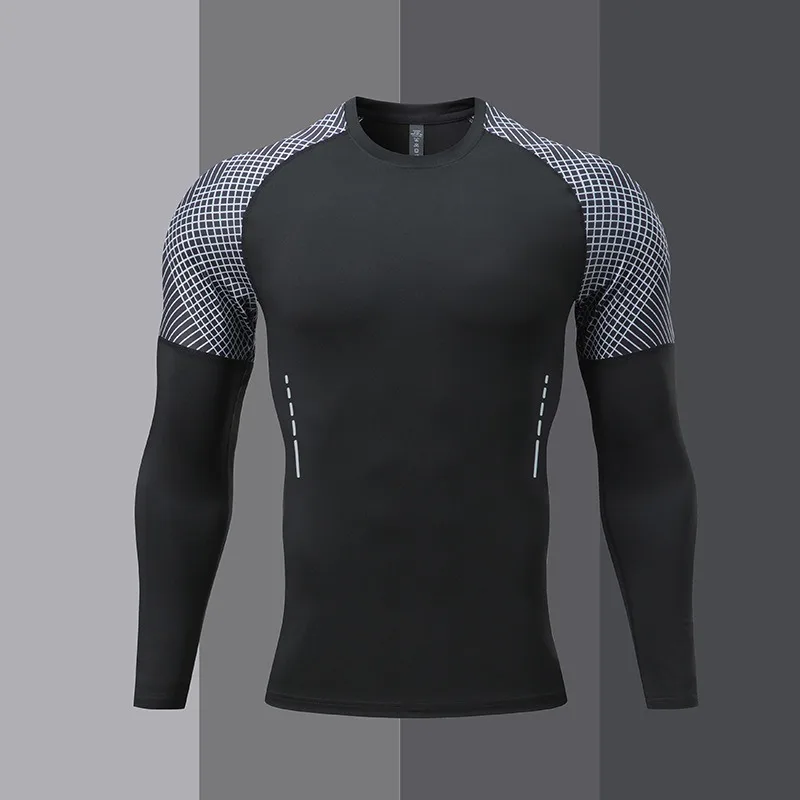 Men's fashionable outdoor fitness long sleeved T-shirt, sun protection clothing, fitness casual compression shirt
Men's fashionable outdoor fitness long sleeved T-shirt, sun protection clothing, fitness casual compression shirt