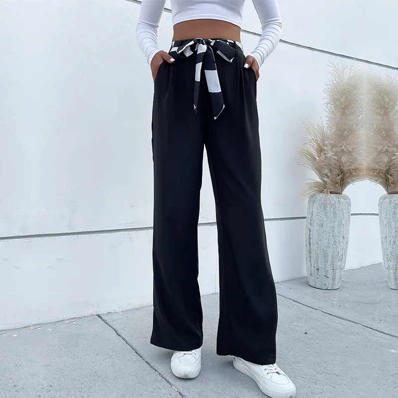 Новые осенне-зимние широкие брюки, женские длинные брюки с высокой талией, модные деловые костюмные брюки
Новые осенне-зимние широкие брюки, женские длинные брюки с высокой талией, модные деловые костюмные брюки