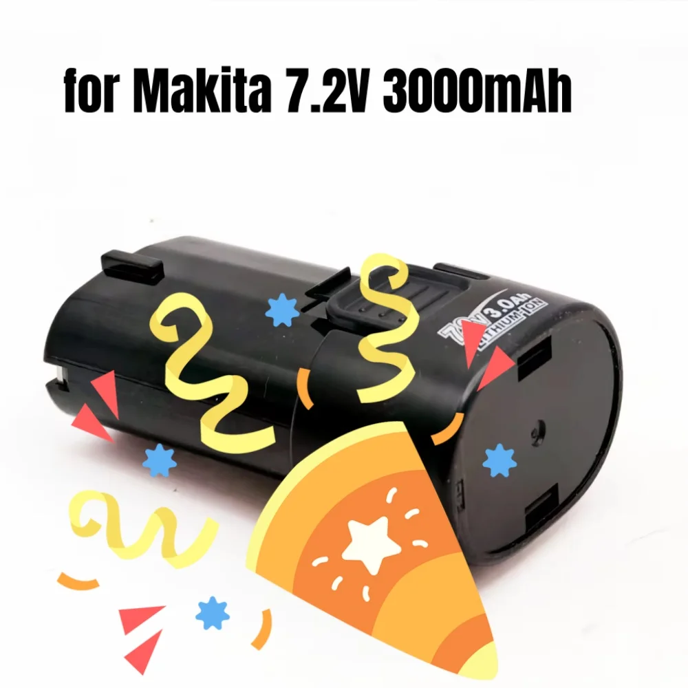 3000mAh 7.2V Li-ion Battery BL7010 Compatible with Makita BL0715 DF010 DF012 DF022 194355-2 194356-3 CL070D Cordless Tool Replac
3000mAh 7.2V Li-ion Battery BL7010 Compatible with Makita BL0715 DF010 DF012 DF022 194355-2 194356-3 CL070D Cordless Tool Replac