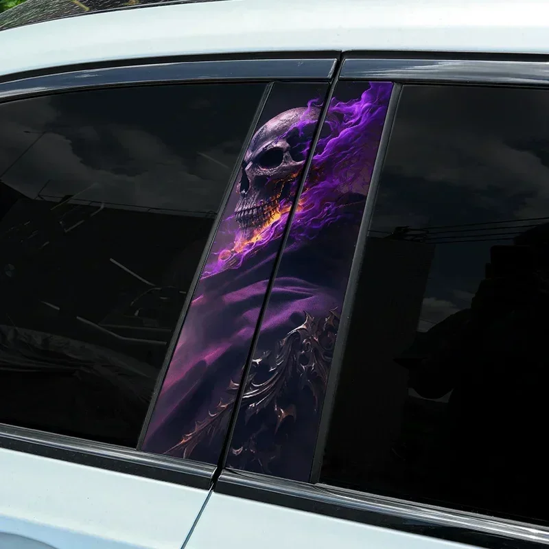 1PC Purple Skull Car Stickers Car Doors Pillar Vinyl Decals DIY Auto B Pillar Waterproof Cover Scratches Halloween Decoration
1PC Purple Skull Car Stickers Car Doors Pillar Vinyl Decals DIY Auto B Pillar Waterproof Cover Scratches Halloween Decoration