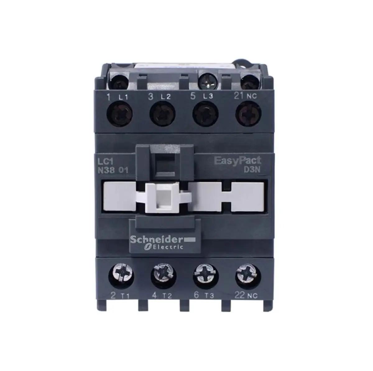 Contactor (1NC) -AC-3 -= 440V 38A-24V coil 50Hz LC1E3801B5N LC1N3801B5N
Contactor (1NC) -AC-3 -= 440V 38A-24V coil 50Hz LC1E3801B5N LC1N3801B5N
