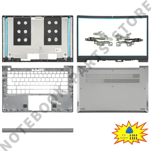 New PC Parts Thinkbook 14 G4 IAP 2022 Thinkbook 14 G5 ABP 2023 LCD Back Cover Bezel Palmrest/Bottom Replace 14inch