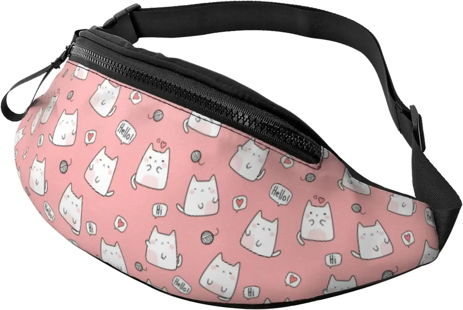 Lovely Cat Belt Bag,Cute Cat Fanny Pack,Funny Chest Waist Packs Small Crossbody Bag for Women Men
Lovely Cat Belt Bag,Cute Cat Fanny Pack,Funny Chest Waist Packs Small Crossbody Bag for Women Men