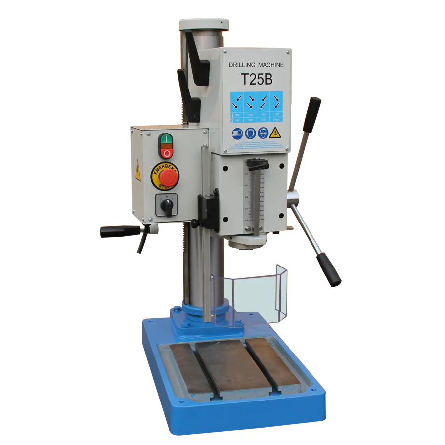 Industrial Gear Drive Vertical Bench Drilling Machine for 25mm DiameterT-25B
Industrial Gear Drive Vertical Bench Drilling Machine for 25mm DiameterT-25B