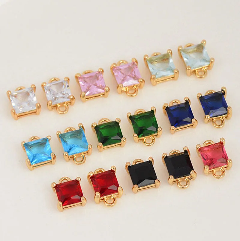 10pcs/ Bag rectangular zircon single and double ring pendant DIY Designer Making Bracelet Earrings Charms for Necklace Jewelry
10pcs/ Bag rectangular zircon single and double ring pendant DIY Designer Making Bracelet Earrings Charms for Necklace Jewelry