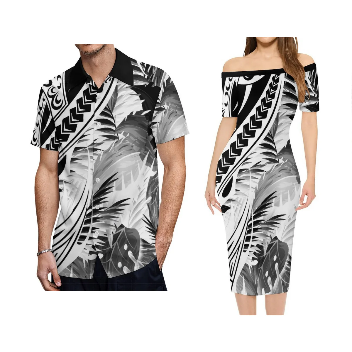 Polynesian Strapless Sexy Tight Women Dress Hawaiian Tribe Men Casual Shirt With Pockets Samoa Couples Customized
Polynesian Strapless Sexy Tight Women Dress Hawaiian Tribe Men Casual Shirt With Pockets Samoa Couples Customized