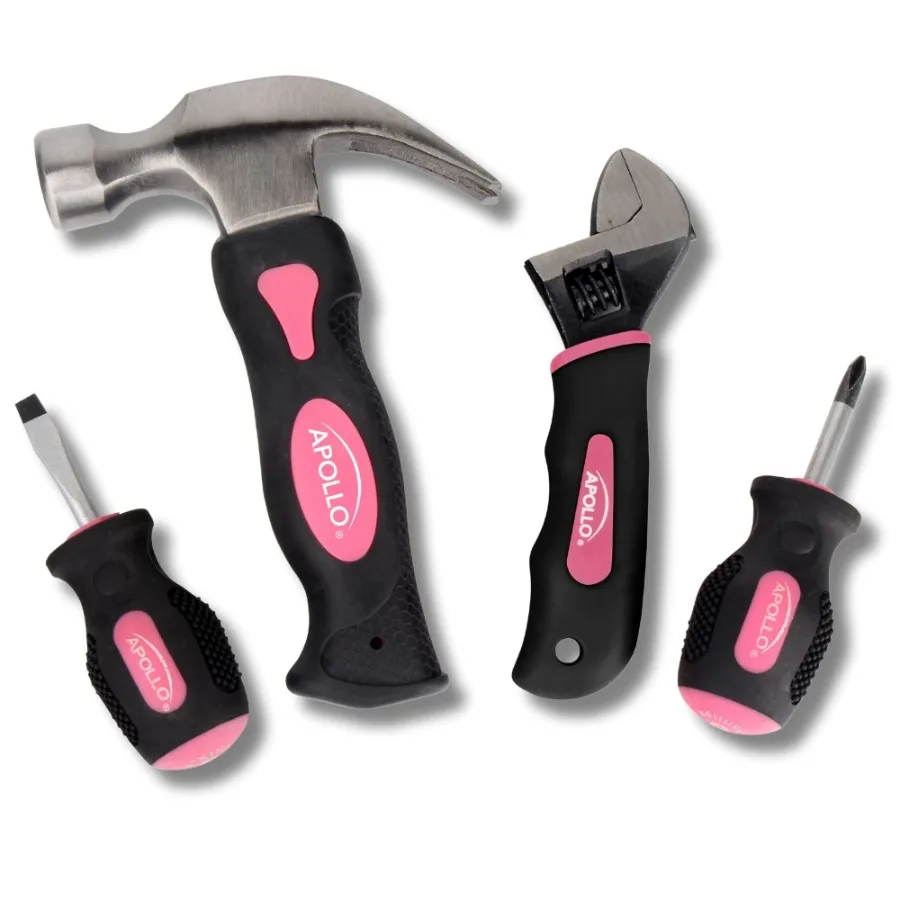 Four Piece Stubby Tool Set in Pink for Compact Access and Precision Handling in Tight Spaces Ideal for Automotive Repair Electr
Four Piece Stubby Tool Set in Pink for Compact Access and Precision Handling in Tight Spaces Ideal for Automotive Repair Electr
